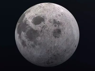 Moon 8K 3D model