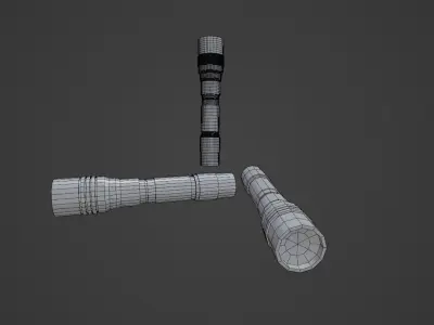 Flashlight Free low-poly 3D model