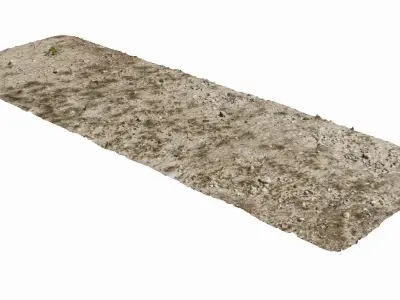 Soil Ground Low-poly 3D model