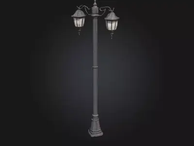 Victorian Streetlamp  Timeless Elegance for Historical Settings 3D model