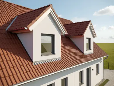 German Duplex House 3D model