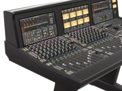 Oracle Solid State Logic Analogue Studio Mixing Console  Low-poly 3D model