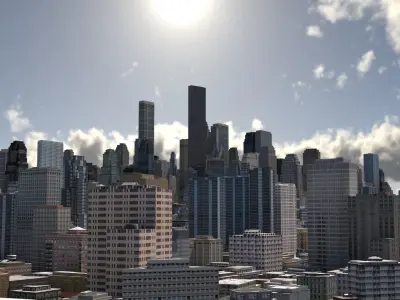 City 51 Low-poly 3D model