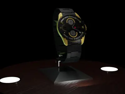 wristwatch - Reloj de pulsera 3D model