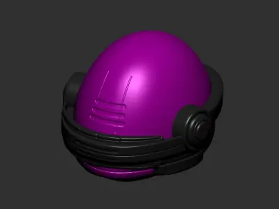 helmet high poly sculpt 3d printable  3D model