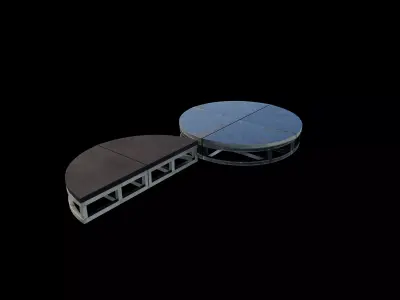 Round stage 3D model