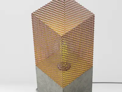 Concrete table light 3D model