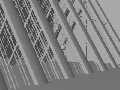 Game Environment Lost World with Animation Low-poly 3D model