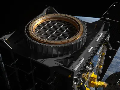 High Poly Com Satellite - C4D Octane 3D model