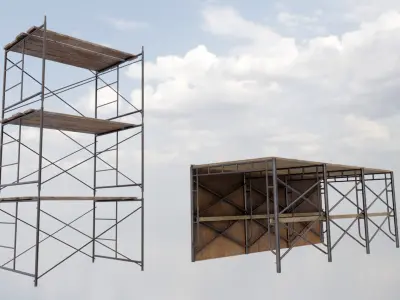 Scaffold - Scaffolding Tower Low-poly 3D model