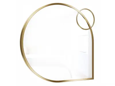 Mirror in a metal frame GZ-M1059 3D model