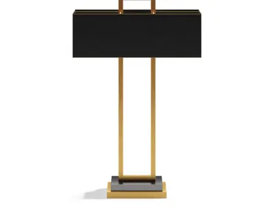 Black Table Lamp 3D model