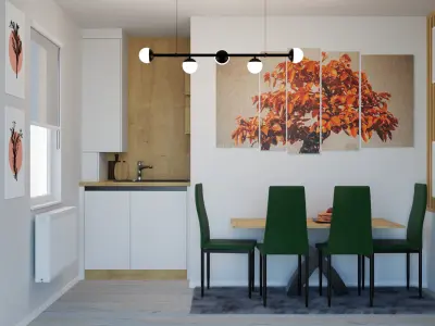 Apartment kitchen 3D model