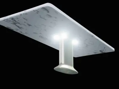 Futuristic Marble Table 3D model