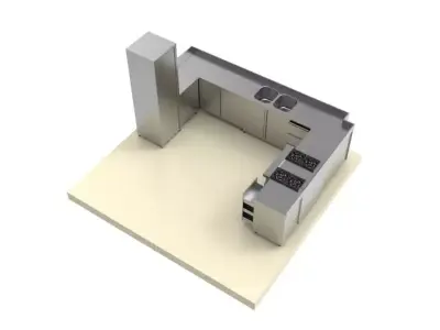 KITCHEN 100 3D model