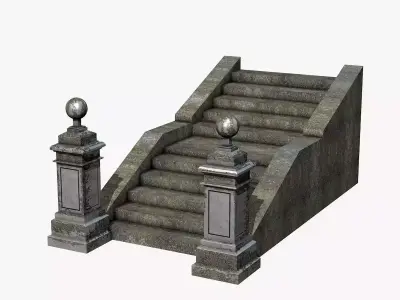 Stone And Concrete Stairs Pack 8 Models