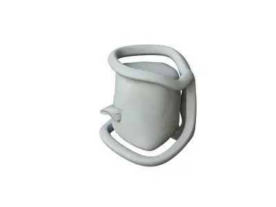SciFi Shape Object Low Poly Low-poly 3D model 16