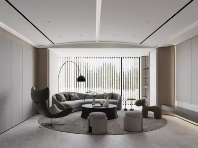 apartment interior scenes     3D model 17