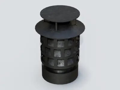 Roof Vent 12 Low-poly 3D model