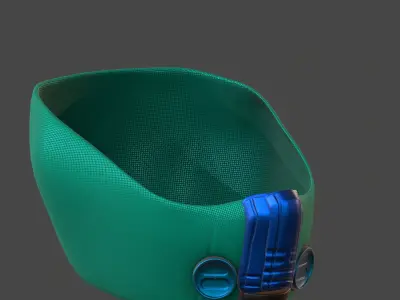 Gas mask helmet 3d model scifi Low-poly  Low-poly 3D model 326