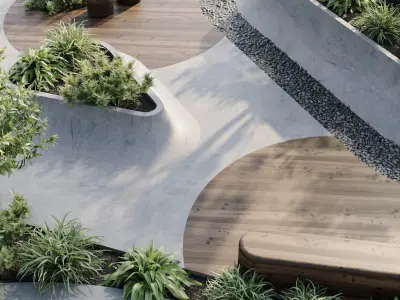 Town Square 2 3D model