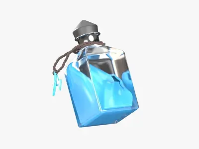 Lightning Spell 3D Illustration 3D model