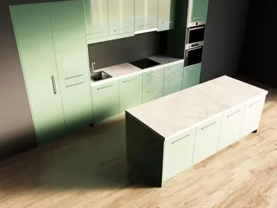 43-Kitchen7 glossy 4 3D model