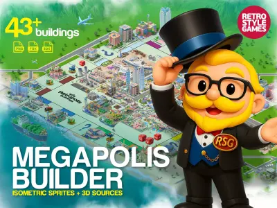 Megapolis City Builder - Isometric Ultimate Pack 3D model