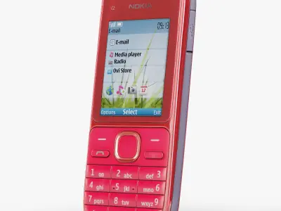 Nokia C2-01 Low-poly 3D model