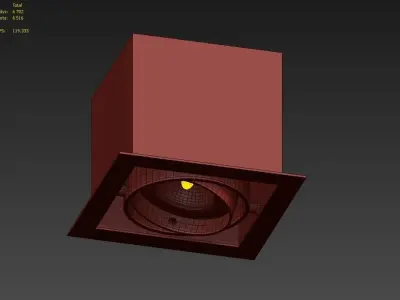 MINIGRID IN 1 50 Hi Recessed Lamp by Delta Light 3D model