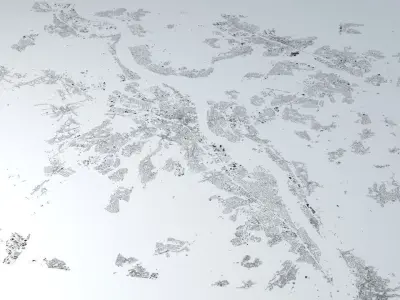 Bonn Streets and Buildings 3D model