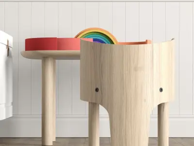 Kids Furniture and Toys Set 01 3D model