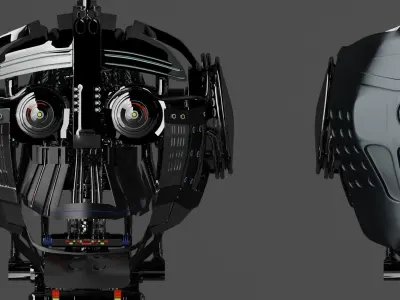 Scifi Robot Low-poly 3D model buy