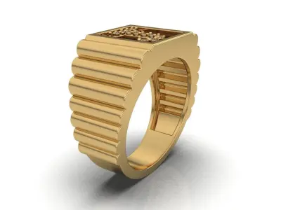 LETTER RING 3D print model buy