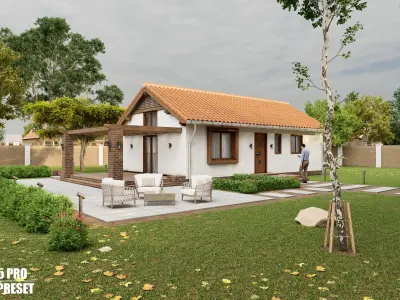 Lumion Exterior Scene House 02 3D model 3D model