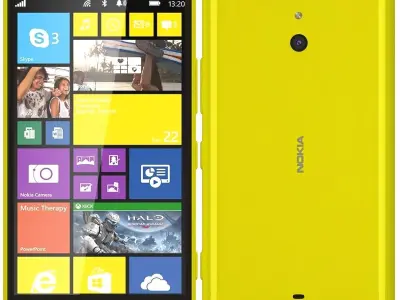 Nokia Lumia 1320 Yellow 3D model