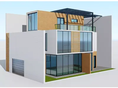 Modern House 13 3D model