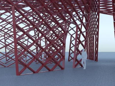 Parametric stand park 3D model