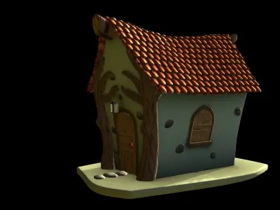 Cartoon House 3D model