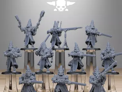 Scavenger Hooded Cultists 3D print model