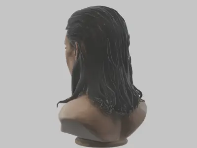 The Substance Demi Moore Head Bust Low-poly 3D model