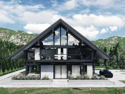 HUF HOUSE WOOD  Low-poly 3D model