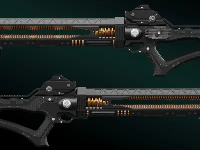 MEGA ELECTRIC  GUN Sci-Fi 3D model