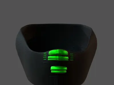 Gas mask helmet 3d model scifi Low-poly  Low-poly 3D model 200