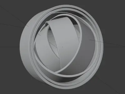 Rotating Rings 3D model