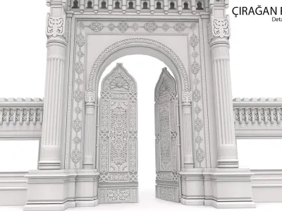 Ciragan Palace TURKIYE istanbul  Saray 3D model