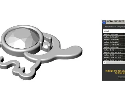 Earring 003 3D print model