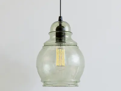 Pottery Barn paxton glass single pendant 3D model
