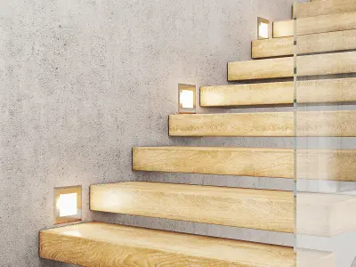 Staircase 01 3D model