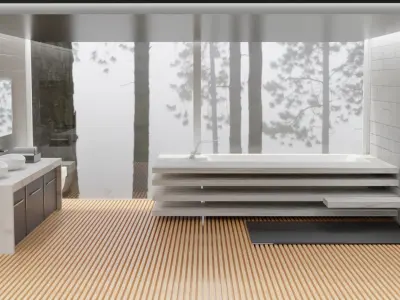 Modern bathroom Free 3D model buy